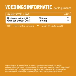 Kurkuma Gember Gummies 60 stuks Speciale Bestanddelen