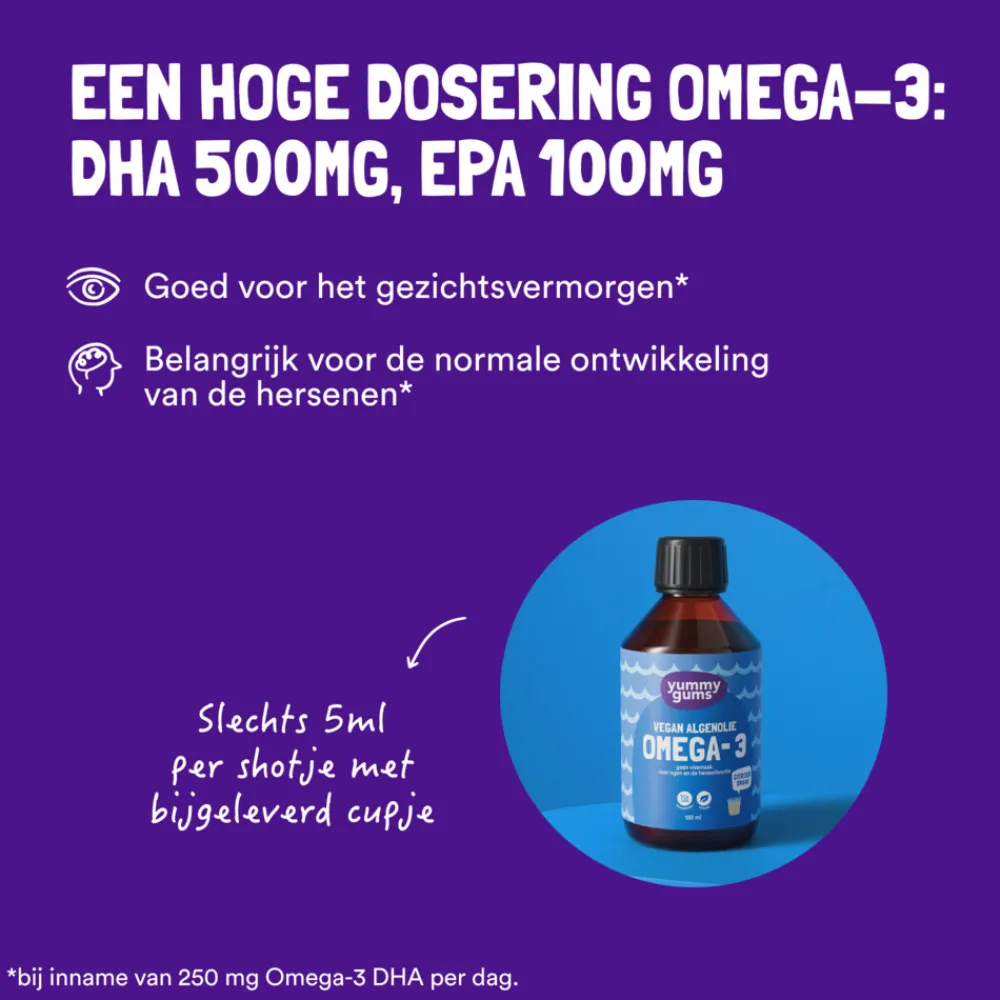 Omega-3 Algenolie Vloeibaar 250 ml^Yummygums New