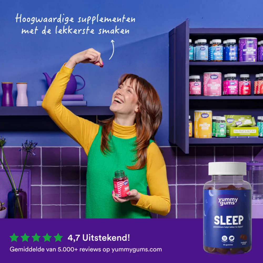 Rustgevend & Slapen<Yummygums Sleep 60 gummies