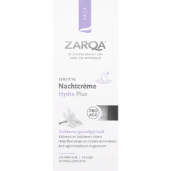 Dag- & Nachtcrème<Zarqa Nachtcreme Hydra Plus Sensitive 50 ml