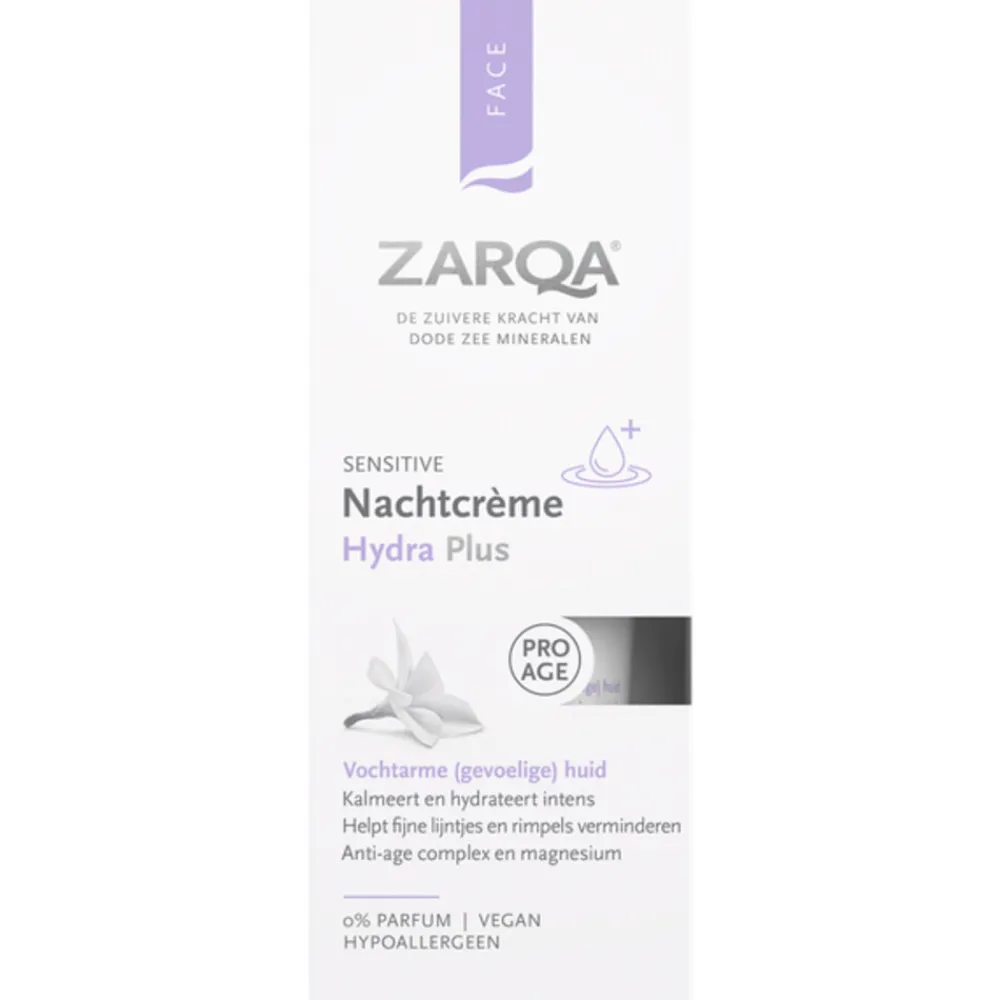 Dag- & Nachtcrème<Zarqa Nachtcreme Hydra Plus Sensitive 50 ml