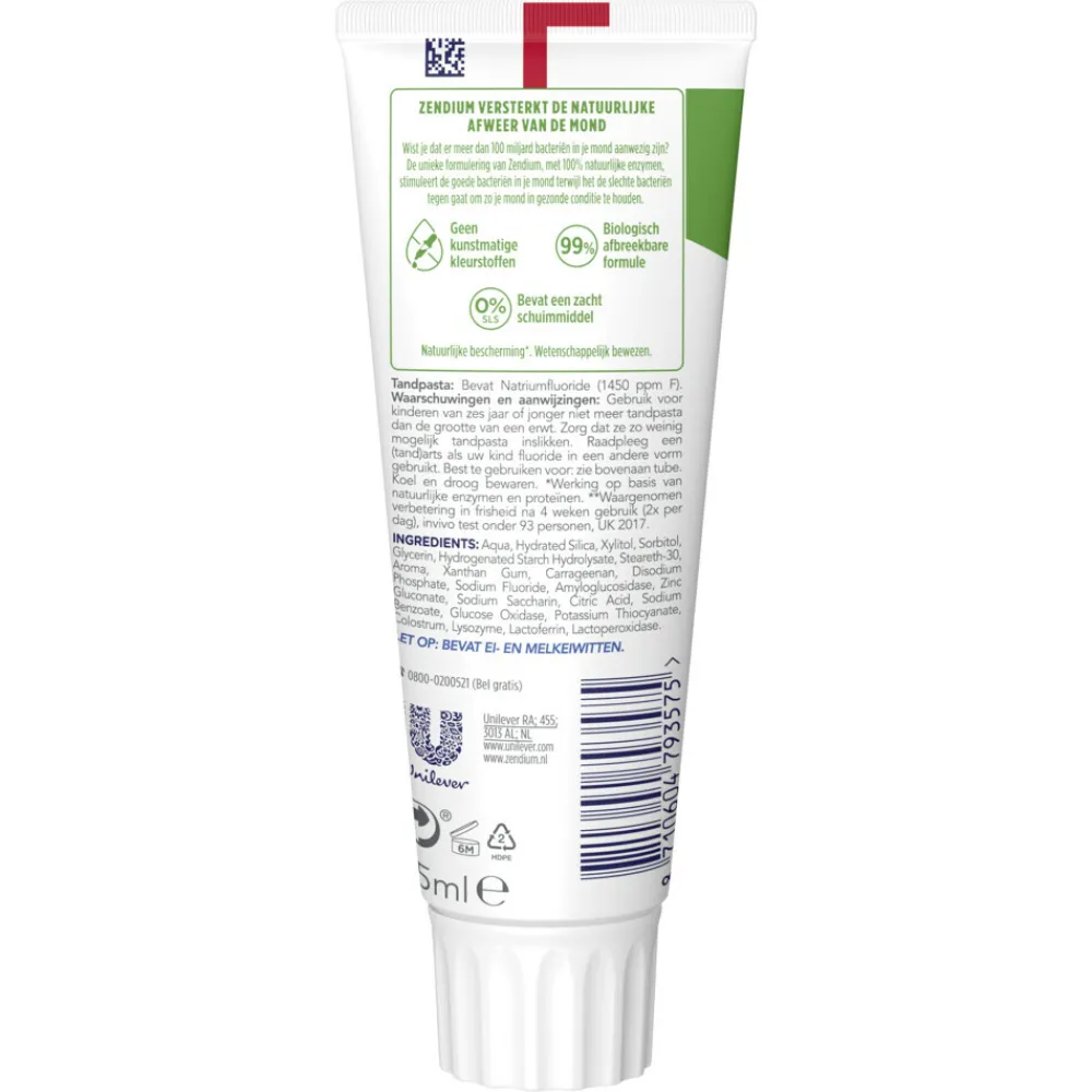 Spoelen & Poetsen<Zendium Tandpasta Extra Fresh 75 ml