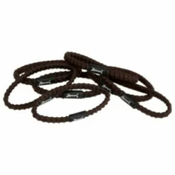 Hot Elastieken Stay in Hair Bruin 7 stuks Accessoires