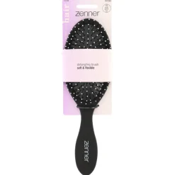 Haarborstel Anti-Klit Ovaal Zwart^Zenner Hot