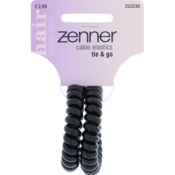 Accessoires<Zenner Haarelastiek Cable Zwart 2 stuks