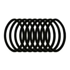 Haarelastiek Metal Free Bamboe Zwart 9 stuks^Zenner New