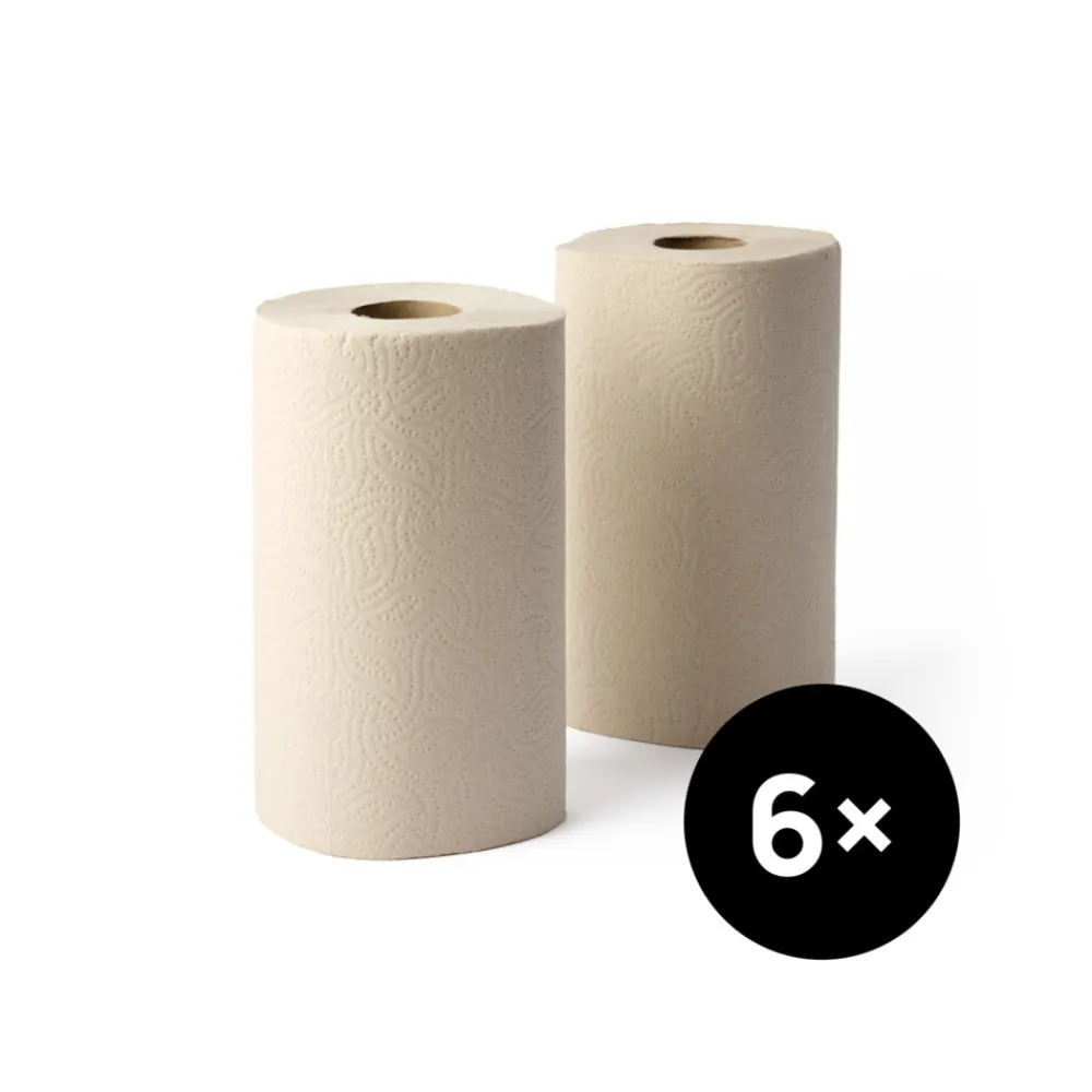 Keukenpapier Ongebleekt XXL 2 Laags 6 stuks^ZO Outlet