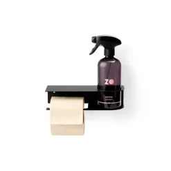 Online Toiletrolhouder Links Zwart Toiletpapier