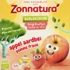 Baby & Peutervoeding|Snacks<Zonnatura Knijpfruit Appel/Aardbei Biologisch 4 x 85 gr