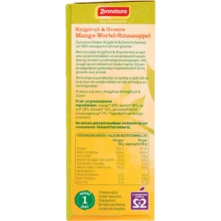 Baby & Peutervoeding|Snacks<Zonnatura Knijpfruit Groente Mango/Wortel/Sinas Biologisch 4 x 85 gr
