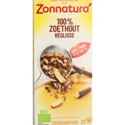 Thee<Zonnatura Thee Zoethout Bio 20 stuks