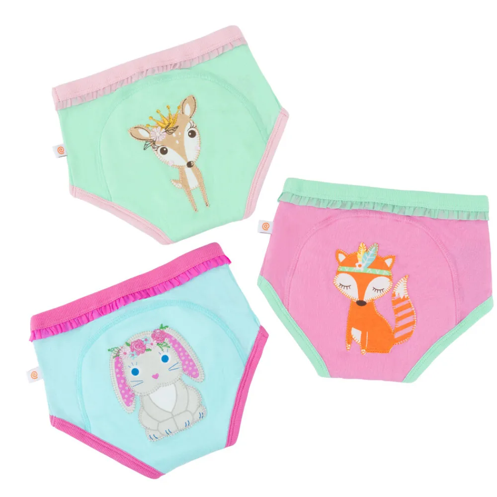 Oefenbroekjes 2-3 jaar Woodland Princesses 3 stuks^Zoocchini Online