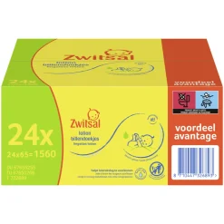 Billendoekjes Lotion Voordeelverpakking 24x65= 1560 stuks^Zwitsal Hot