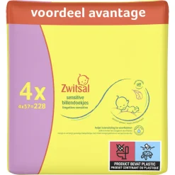 Billendoekjes Sensitive 4x57 = 228 stuks^Zwitsal