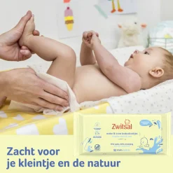 Babydoekjes<Zwitsal Water & Care Babydoekjes met geur 12x52 = 624 stuks
