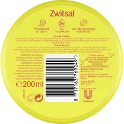 Lichaamsverzorging<Zwitsal Zachte Crème 200 ml